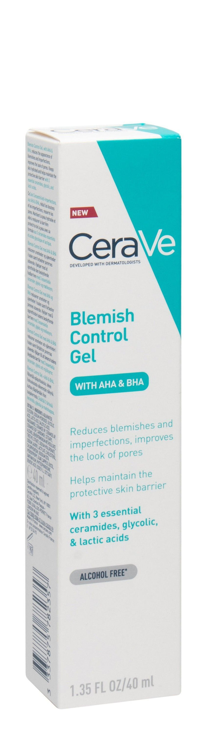 CeraVe Blemish Control Anti-Imperfection & Protecting Face Gel with AHA, BHA & Lactic Acids, 40ml - Makkah Pharmacy