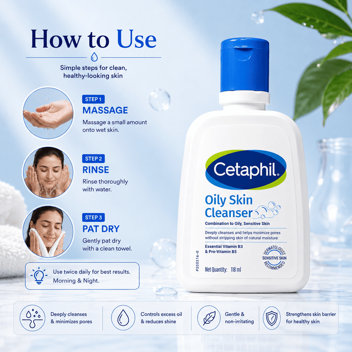 Cetaphil Oily Skin Cleanser 118ml - Cosmosentials