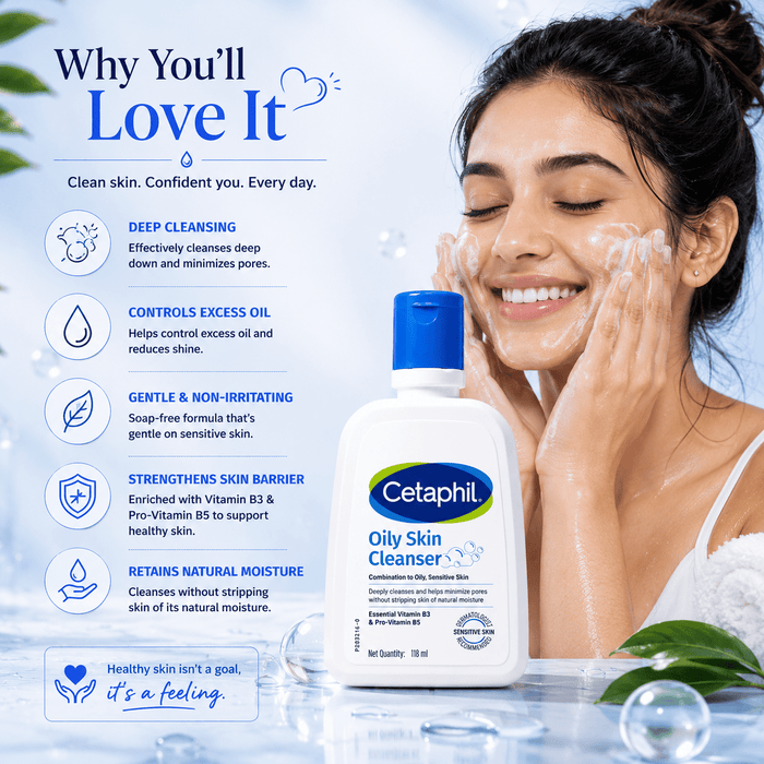 Cetaphil Oily Skin Cleanser 118ml - Cosmosentials
