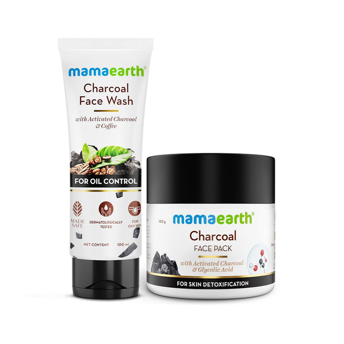 Charcoal Oil Control Combo - 100 ml + 100 g