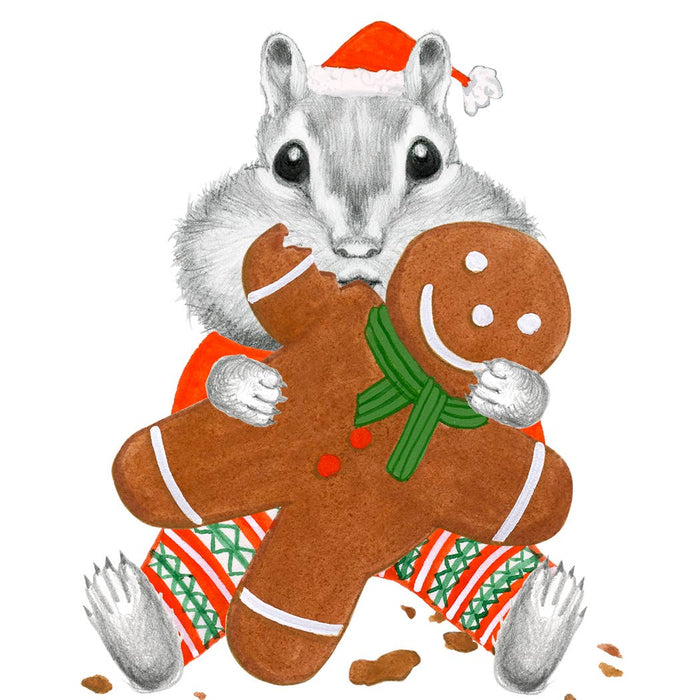 Chipmunk Eating Gingerbread