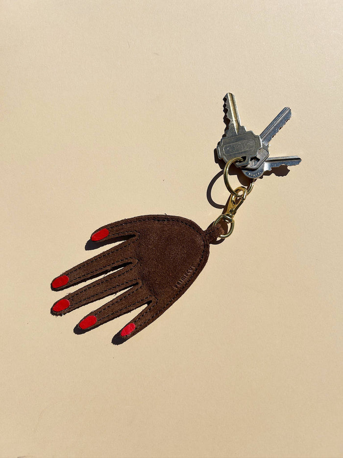 Chocolate Hand Keychain