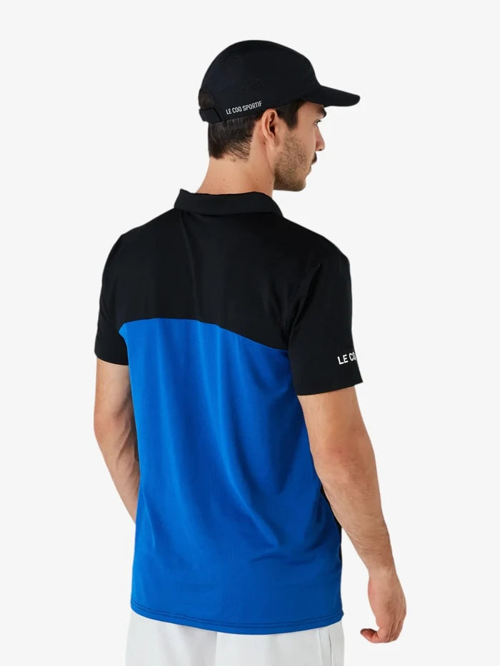 Chomba Le Coq Sportif Tennis Polo TS Negro Azul
