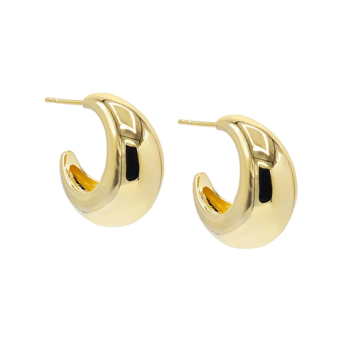 Chunky Hollow Hoop Earrings