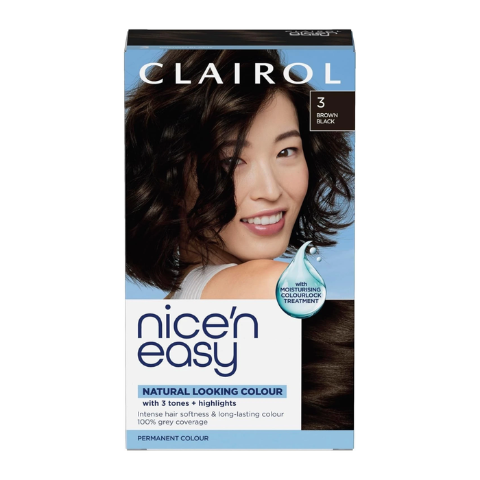 Clairol Nice'n Easy Creme Permanent - 3 Brown Black