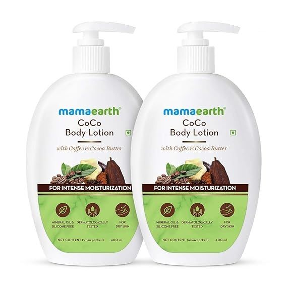 CoCo Body Lotion With Coffee and Cocoa for Intense Moisturization (Pack of 2) - 400ml