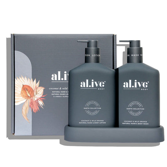 al.ive body Coconut & Wild Orange - Hand & Body Wash/Lotion Duo