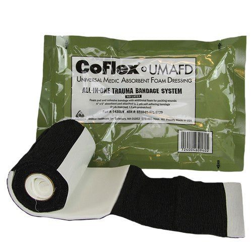 Foam Dressing, in and out of packaging