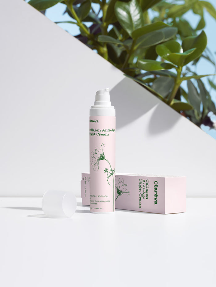 Collagen Anti-Age Night Cream | Firming & Hydrating Overnight Face Cream for Fine Lines | Ecocert COSMOS Natural | 50 ml