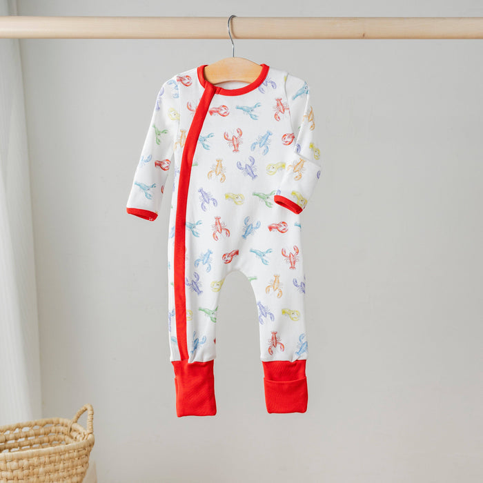 Colorful Claws Organic Cotton Crawfish Baby Gown