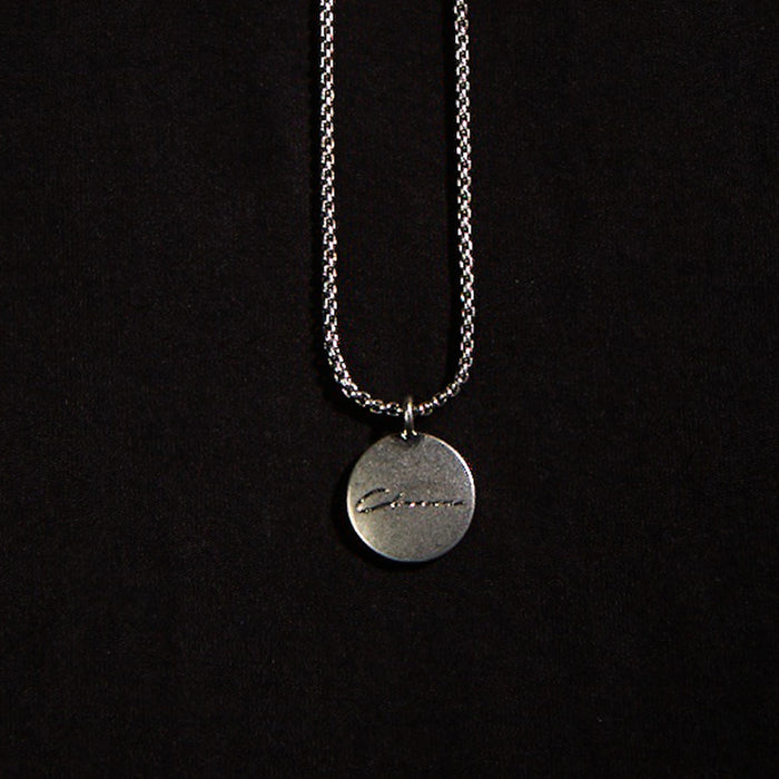 Compass Pendant Chain | Silver
