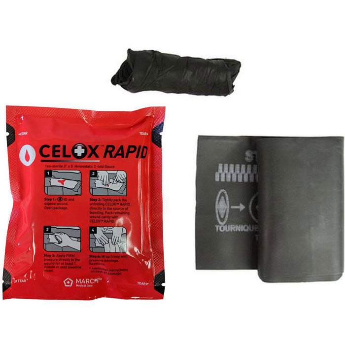 Concealed Carry Trauma Kit, Contents with Celox
