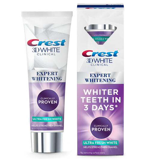 Crest 3D Ultra Fresh White Expert Whitening Toothpaste, 75ml - Makkah Pharmacy