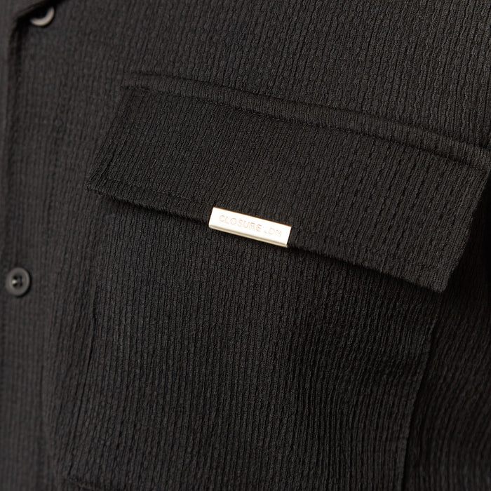 Crinkle Shirt | Black