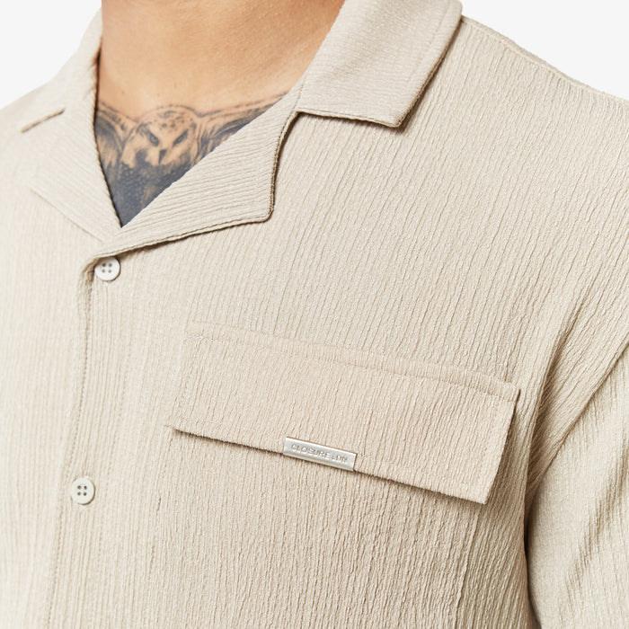Crinkle Shirt | Stone