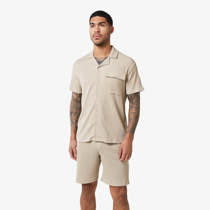 Crinkle Shirt | Stone