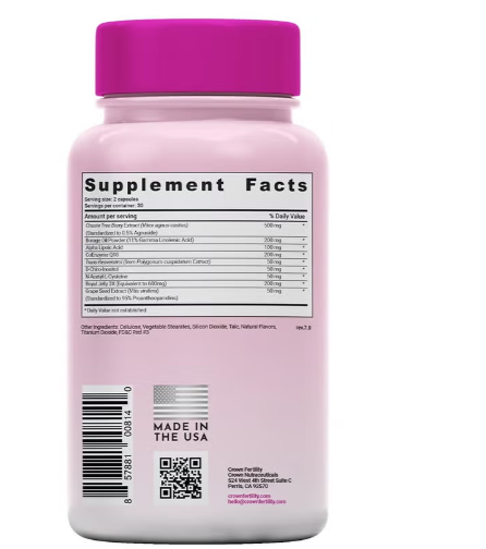 Crown Fertility Ultra Hers – Female Fertility Support Capsules, Pack of 60's Crown Fertility