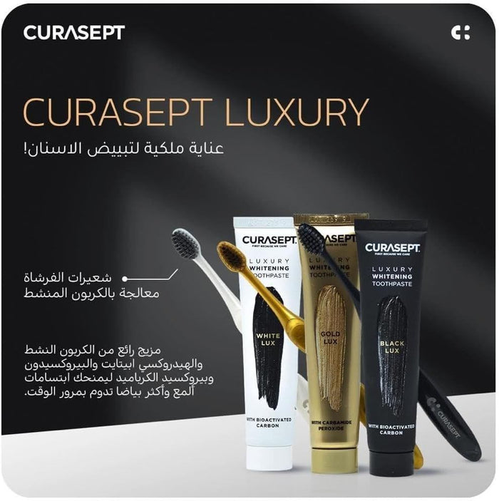 Curasept Luxury Whitening Toothpaste White Lux, 75ml - Makkah Pharmacy
