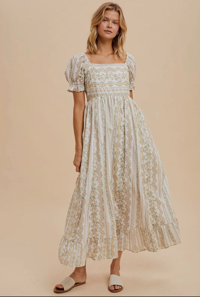 Dalia Floral Cotton Maxi Dress