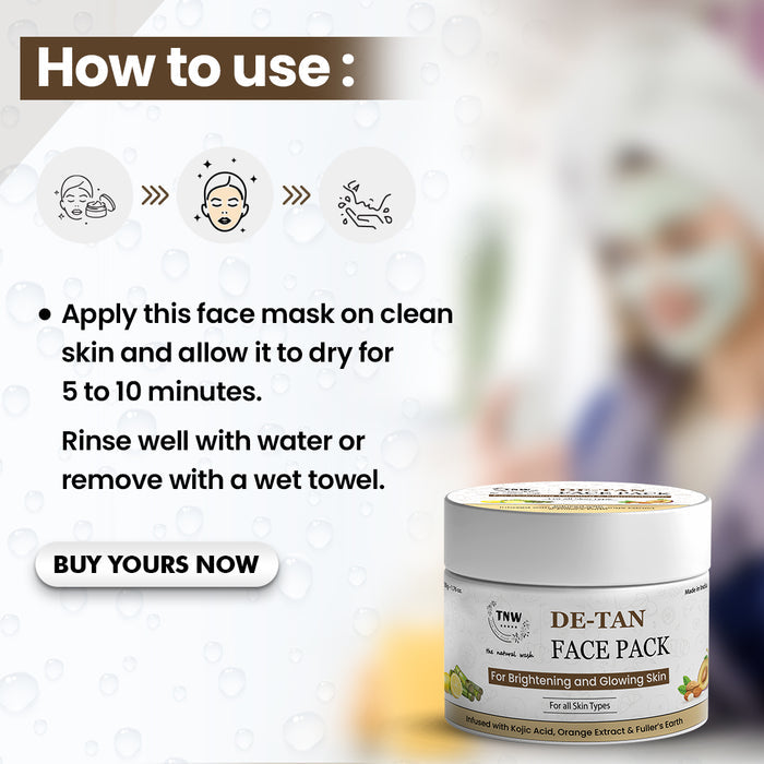 How to Use TNW De-Tan Face Mask