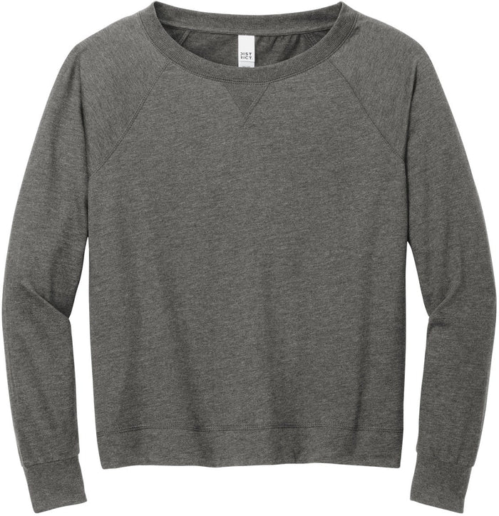 District Ladies Featherweight French Terry Long Sleeve Crewneck