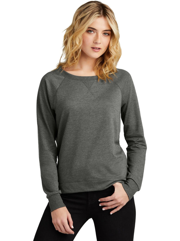 no-logo District Ladies Featherweight French Terry Long Sleeve Crewneck-Coming soon-District-Thread Logic