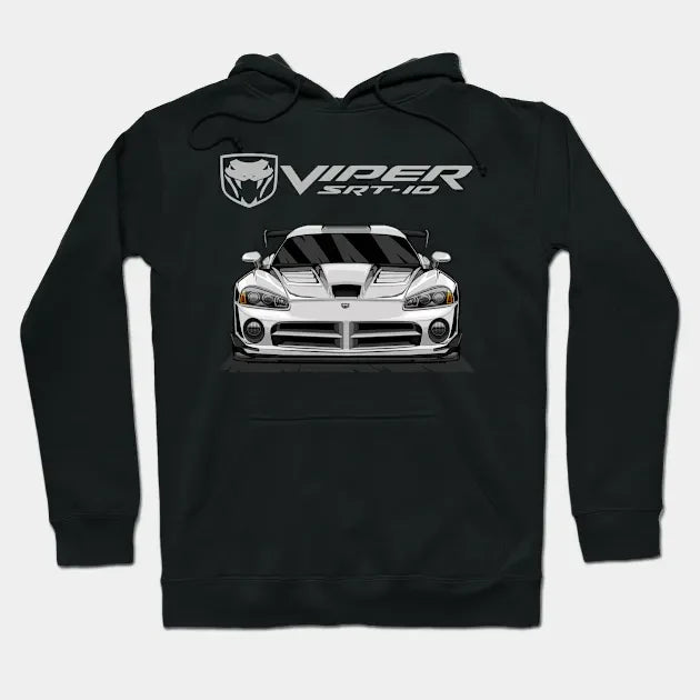 Dodge Viper Srt 10 (White) Hoodie