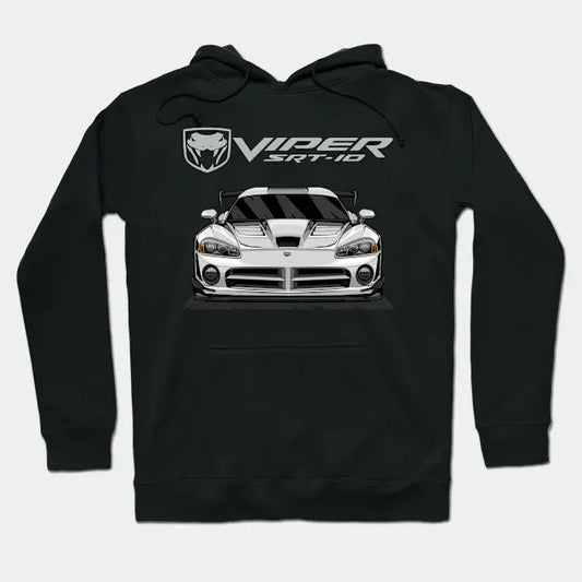 Dodge Viper Srt 10 (White) Hoodie