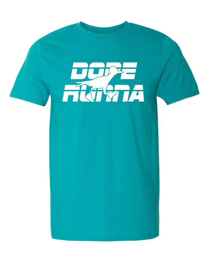 A teal unisex  t shirt