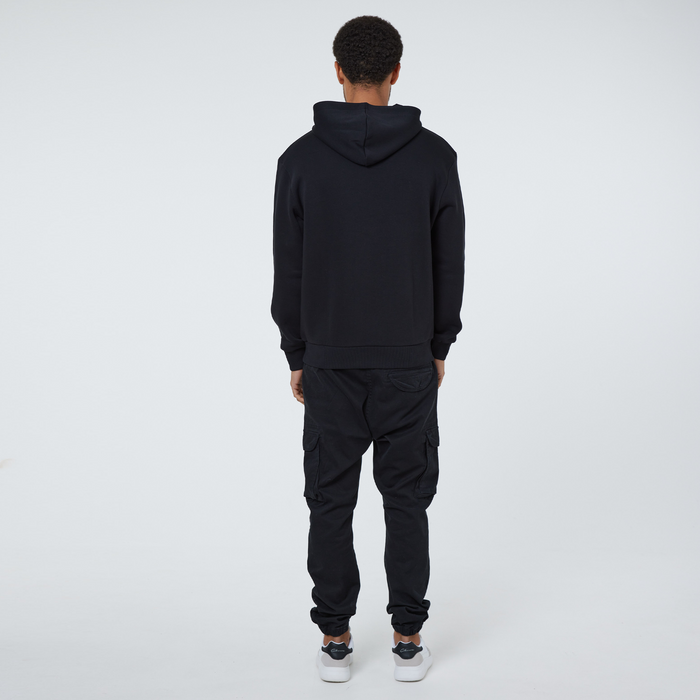 Double Logo Hoodie | Black