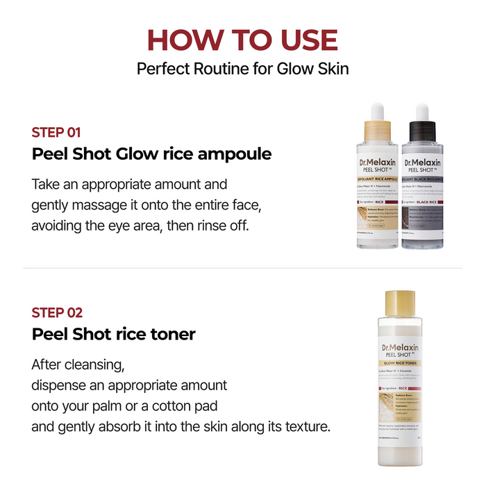 Dr.Melaxin Peel Shot glowe Rice Toner 200ml / 6.76 fl. oz.