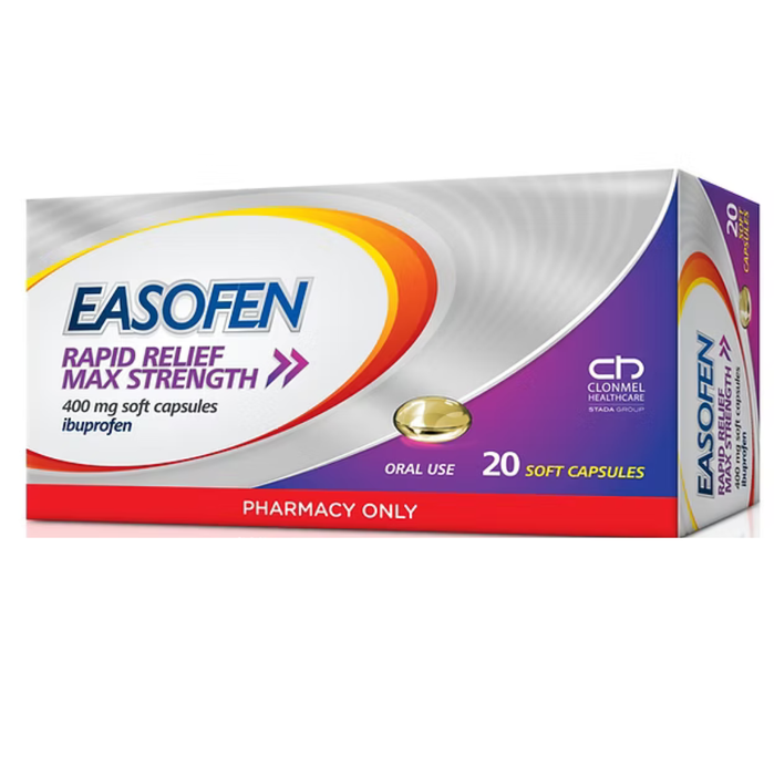 Easofen Rapid Relief Max Strength 400mg Soft Capsules