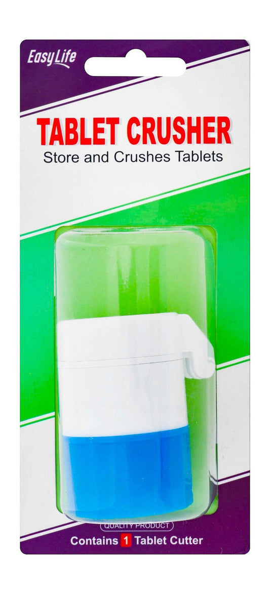 Easy Life Blue & White Tablet Crusher, 1 Piece - Makkah Pharmacy