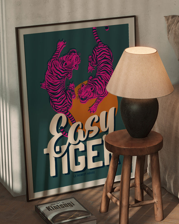 East Tiger poster designed and sold by Le Monkey House in Culpeper, Virginia