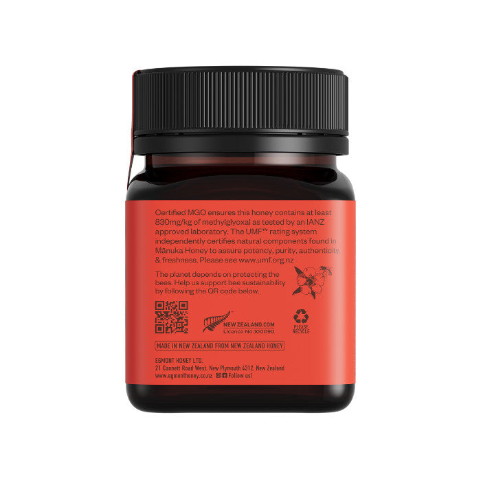 Egmont Honey Monofloral Manuka Honey 20+ UMF 830+MGO - 250g Egmont