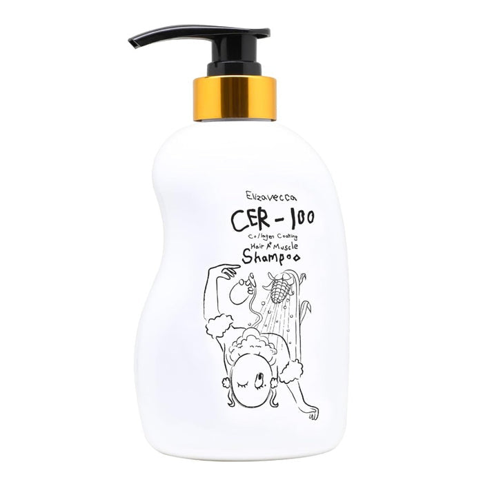 Elizavecca CER-100 Collagen Coating Hair A+ Muscle Shampoo, 16.9 fl oz / 500ml