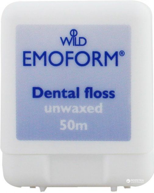Emoform Unwaxed Dental Floss (50m), 1 Piece - Makkah Pharmacy