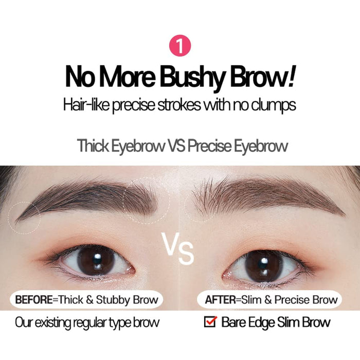 ETUDE Bare Edge Brow Pencil 01 Dark brown