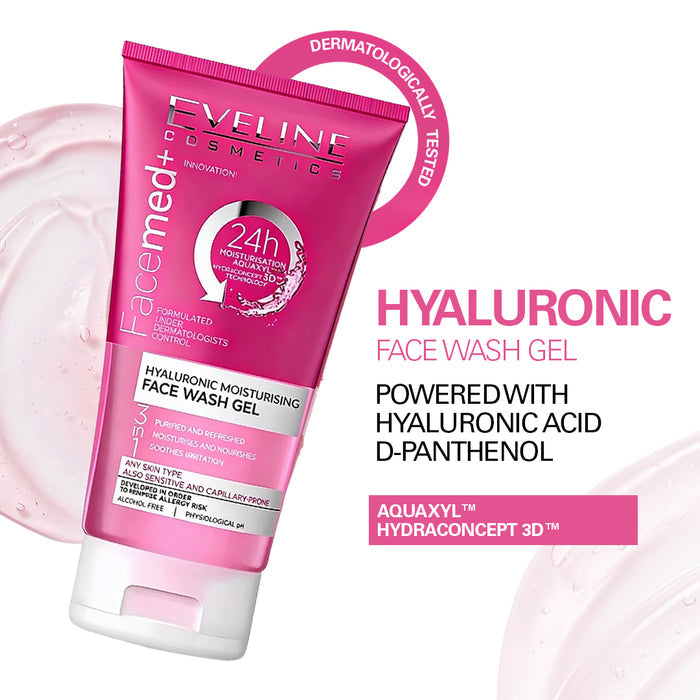 Eveline Cosmetics Facemed+ Hyaluronic Face Wash Gel 150 ml