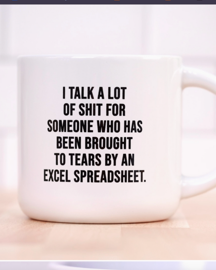 Excel Sheet Mug