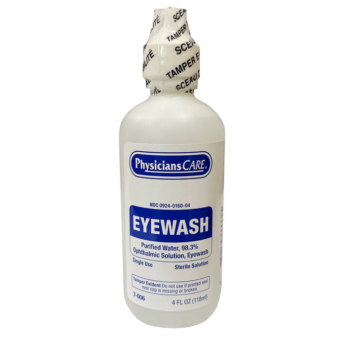 Eyewash, front of bottle