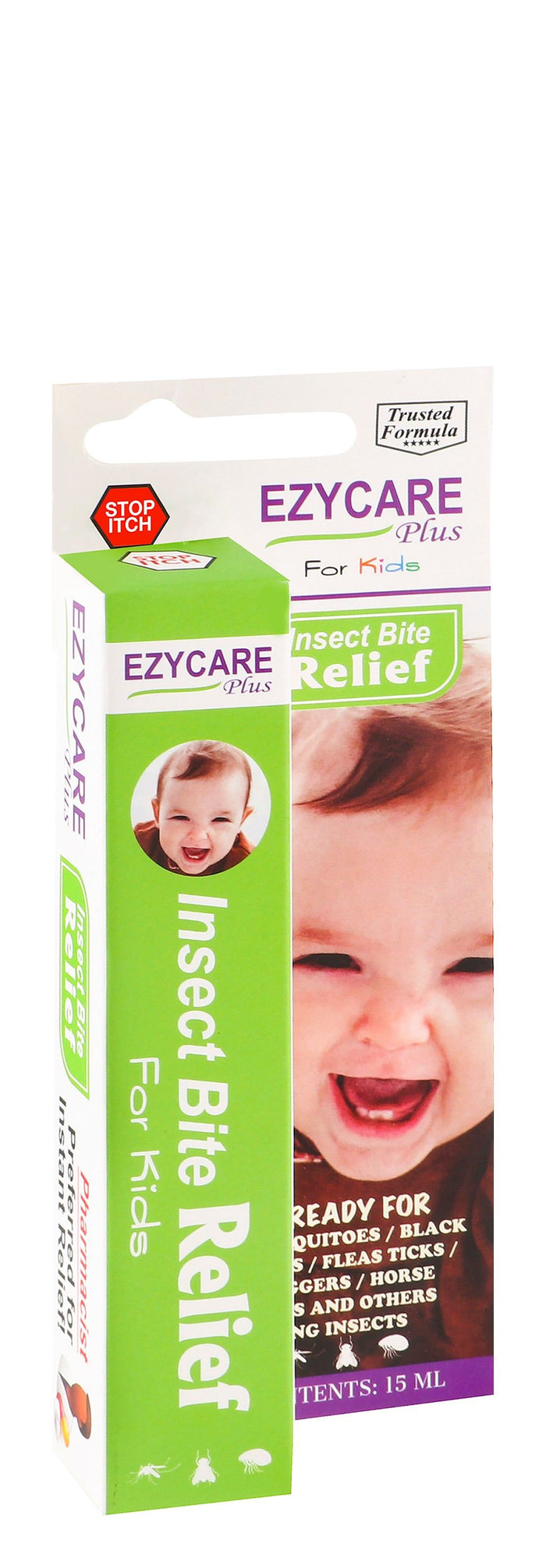 Ezycare Plus Insect Bite Relief Cream for Kids, 15ml - Makkah Pharmacy