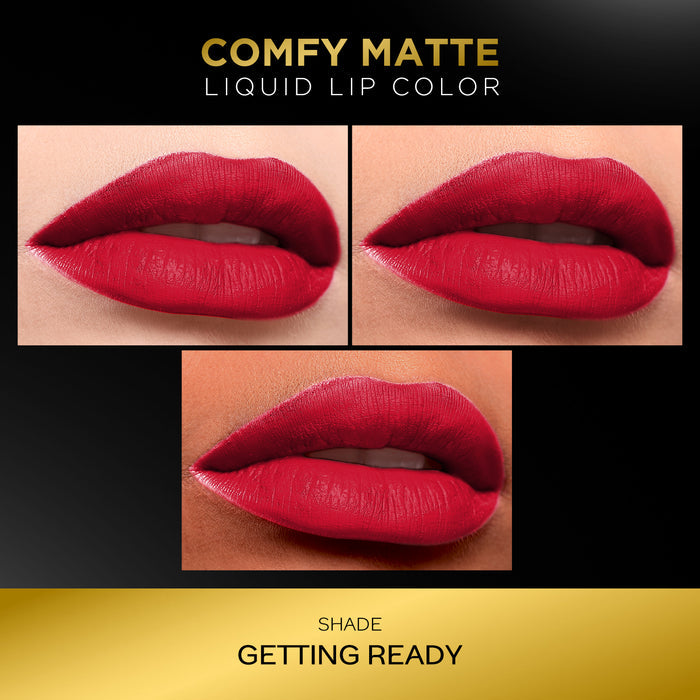 FACES CANADA Comfy Matte Liquid Lipstick - Getting Ready 02, 3.8 ml | Comfortable 10HR Longstay | Intense Matte Color | Almond Oil & Vitamin E Infused | Super Smooth | No Dryness | No Alcohol
