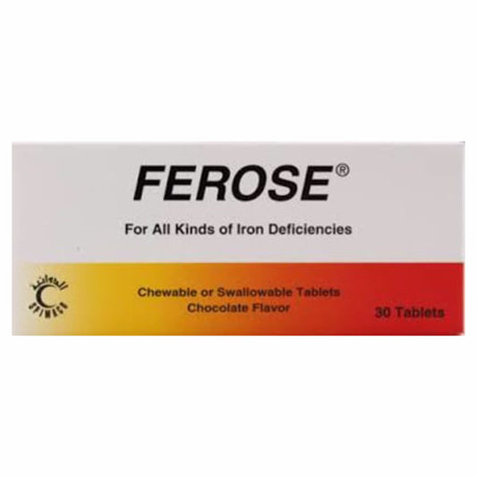 Ferose 100mg Chewable Tablets 30's