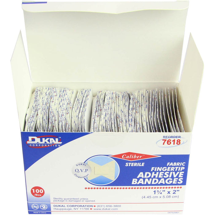 Finger Tip Cloth Adhesive Bandages - Box of 100