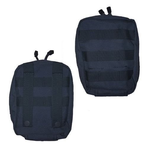 Black First Aid Pouch, front and back