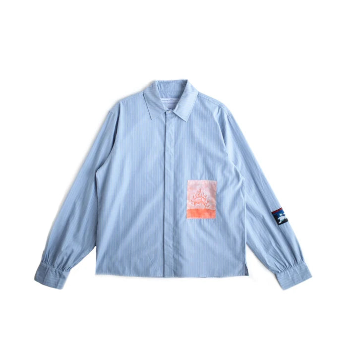 Flaming Dolphin Business Shirt
