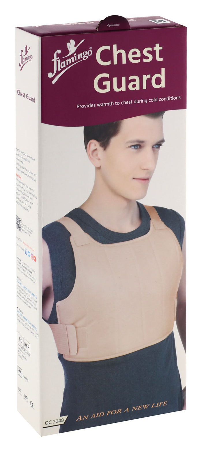Flamingo Beige Chest Guard Medium, 85-95cm - Makkah Pharmacy