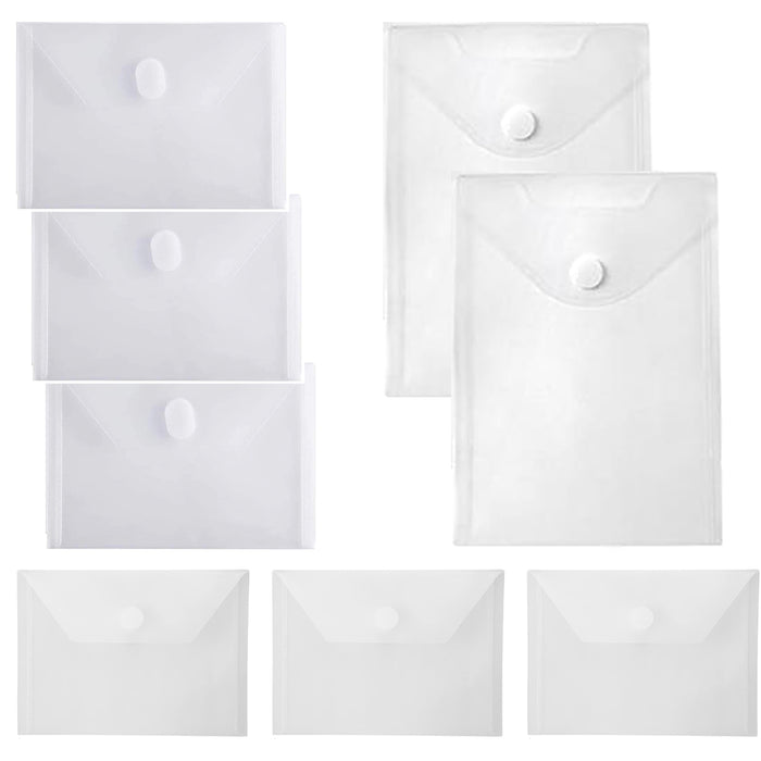 Flat Storage Envelopes With Velcro Closure - Variety Pack set of 8