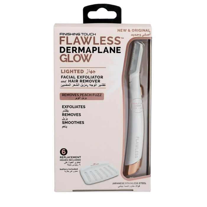 Flawless Dermaplane Glow Facial Hair Remover Flawless